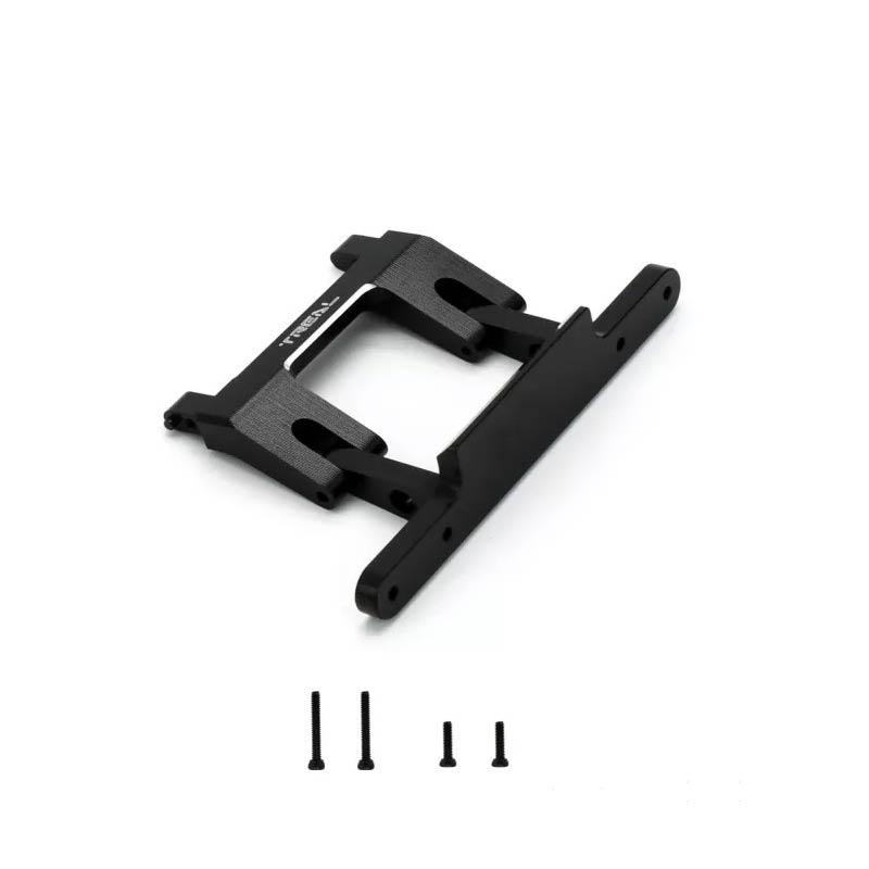 Treal Axial SCX24 Gladiator Rear Bumper Mount Alu 7075 (Black) - HeliDirect