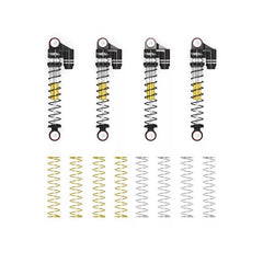 Treal 43mm Tele Shock Vibration Damper For 1/24 Axial SCX24 Bronco Gladiator C10 Deadbolt (Black) - HeliDirect