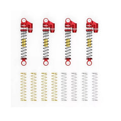 Treal 43mm Tele Shock Vibration Damper For 1/24 Axial SCX24 Bronco Gladiator C10 Deadbolt (Red) - HeliDirect