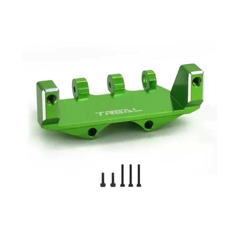 Treal Servo Mount Compatible EMAX Servo Alu 7075 For Axial SCX24 Deadbolt C10 Gladiator Bronco (Green) - HeliDirect