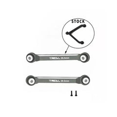 Treal Upper 2 Links 29.5mm Alu 7075 For Axial SCX24 Deadbolt Betty 1/24 Scale Trucks (Gray) - HeliDirect
