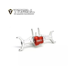 Treal Alu 7075 Front Axle Housing - Caster Blocks (C-Hubs) For Traxxas 1/18 TRX-4M Defender Bronco (Silver) - HeliDirect