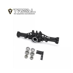 Treal Alu 7075 Rear Axle Housing For Traxxas 1/18 TRX-4M Defender Bronco (Black) - HeliDirect