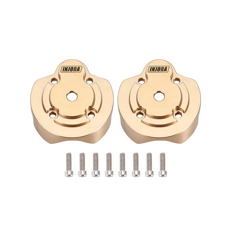 INJORA Brass Outer Portal Housing Covers Counter Weight For 1/18 UTB18 Capra Front & Rear - 2 PCS - HeliDirect