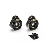 Treal Brass Outer Portal Covers Heavy Weight Outer Drive Housing For 1/24 FMS FCX24 Upgrades - HeliDirect