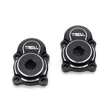 Treal Alu 7075 Outer Portal Covers Outer Drive Housings For 1/24 FMS FCX24 Upgrades (Black) - HeliDirect