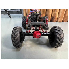 Treal Alu 7075 Rear Portal Axle Housing For FMS FCX24 1:24 Crawler (Silver) - HeliDirect