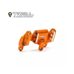 TREAL UTB18 Capra Rear Axle Upper Links Riser Bracket Relocation Adjust Mount CNC Machined Alu 7075 Upgrades (Orange) - HeliDirect