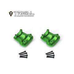 Treal Alu 7075 Axle Diff Covers CNC Machined Upgrades For 1/18 TRX-4M (Green) - HeliDirect