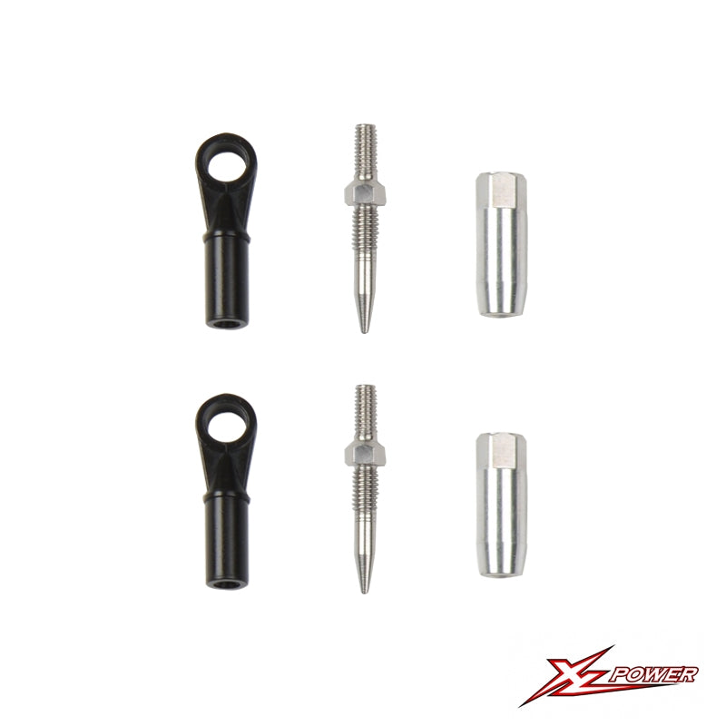 XLPower Nimbus 550/650 Tapered Tail Push Rod End Set - HeliDirect