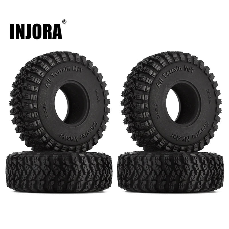 INJORA 1.0" 58*20mm All Terrain Crawl Master Tires For 1/24 RC Crawlers (4) (T1008) - HeliDirect