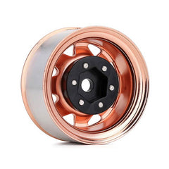 INJORA 1.55" Metal Beadlock Wheel Rims For 1/10 RC Crawler Car (Gold) - HeliDirect