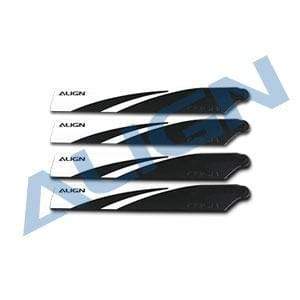 Align 120mm Main Blades-Black , T-Rex 150 - HeliDirect