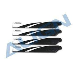 Align 120mm Main Blades-Black , T-Rex 150 - HeliDirect