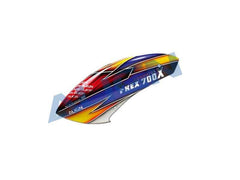 Align T-Rex 700X Blue/Yellow Painted Canopy - HeliDirect