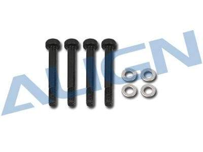 Align Trex 500 Socket Collar Screw - Complete Trex 500 Series (M2.5x19mm Screws / 2.5x4.5x0.2mm Washers) - HeliDirect