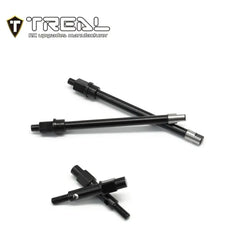 TREAL Steel Rear CVD Shafts (2pcs) for SCX24 Rear Portal Axles - HeliDirect