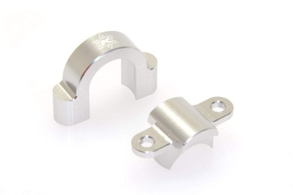 CKD0203 KAOS CNC Aluminum Steady Bearing Holder (silver anodized) DL-Series - HeliDirect