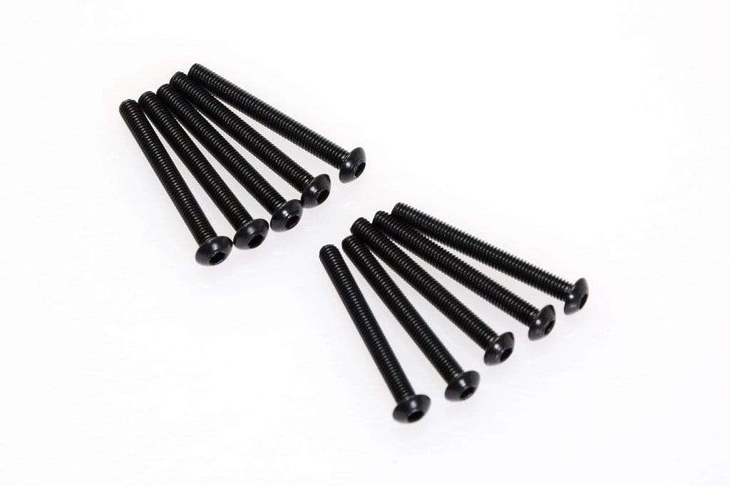 G36326 M3x28mm Button Head Hex Socket Screw (10pcs) - HeliDirect