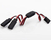 30cm 22awg Futaba Y leads, flat wire - HeliDirect