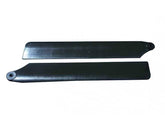 Carbon Plastic Main Blades 125mm Black - OMP M1 - HeliDirect