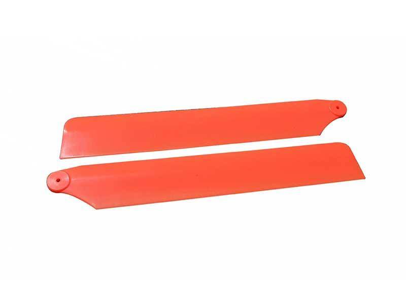 Plastic Main Blades 125mm Orange - OMP M1 - HeliDirect