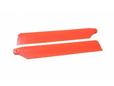Plastic Main Blades 125mm Orange - OMP M1 - HeliDirect