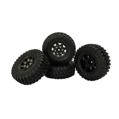 Hobby Detail Axial SCX24 1.0'' Quality Mini Plastic Wheel&Tire Set 4pcs/set Dia 49mm, Width 18mm - HeliDirect