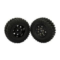 Hobby Detail Axial SCX24 1.0'' Quality Mini Plastic Wheel&Tire Set 4pcs/set Dia 49mm, Width 18mm - HeliDirect