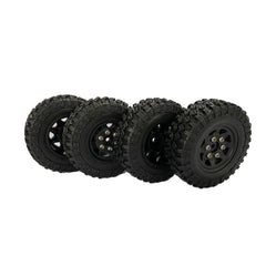 Hobby Detail Axial SCX24 1.0'' Quality Mini Plastic Wheel&Tire Set 4pcs/set Dia 49mm, Width 18mm - HeliDirect