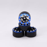 Hobby Details Axial SCX24 CNC Aluminum Screws-Style Beadlock Wheels 4pcs/set Dia 28mm, Height 14.5mm A:Blue - HeliDirect