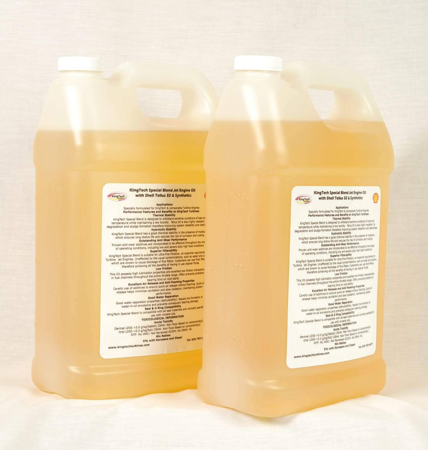 KingTech V3 Turbine Oil 2 gallons Fully Synthetic with Recycled Petroleum - HeliDirect