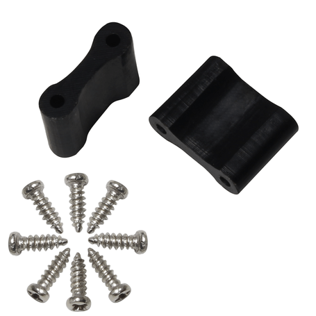 L-MA Delrin Rear Side Frame Support Set For OMP M1 - HeliDirect