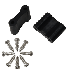 L-MA Delrin Rear Side Frame Support Set For OMP M1 - HeliDirect
