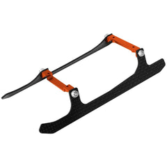 L-MA Precision Alu Carbon Fiber Landing Gear Set For OMP M2 EXP / M2 V2 (Orange) - HeliDirect