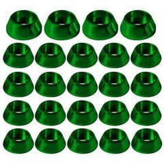 L-MA Precision Aluminum C-Washer Set For OMP M2 EXP / M2 V2 (Green) - HeliDirect