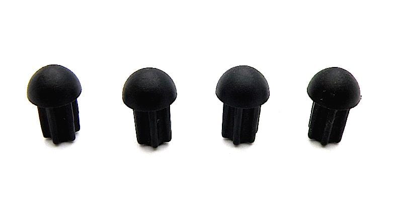 MA Skid Ends TS III Black - Pack of 4 - HeliDirect