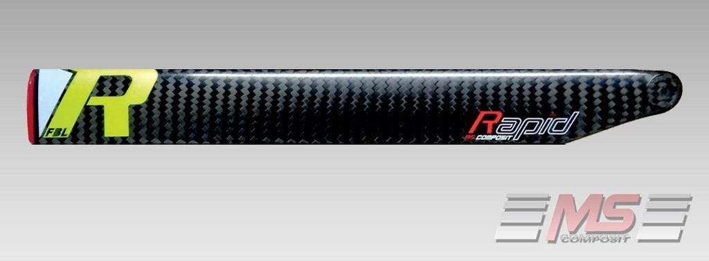 MS Composit CFC Main Blades 43 cm/10/3 RAPID FBL - HeliDirect
