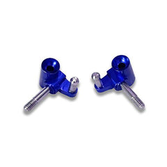 Nexx Racing Aluminum Knuckle Set For V-LINE (BLUE) - HeliDirect