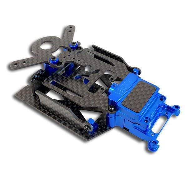 Nexx Racing SKYLINE Dual Lipo Carbon Chassis Conversion Kit (BLUE) - HeliDirect