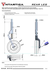 SAB Avio Landing Gear Legs (3 Legs) - HeliDirect