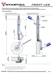SAB Avio Landing Gear Legs (3 Legs) - HeliDirect