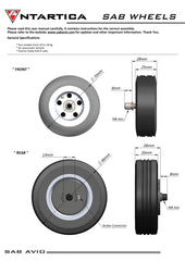 SAB Avio Landing Gear Wheels / Brakes (3 Wheels) - HeliDirect