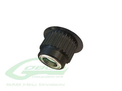 SAB Aluminum Engine Pulley 27T - Goblin Black Nitro - HeliDirect