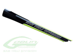 SAB Carbon Fiber Tail Boom Yellow/Black - Goblin 420 Sport - HeliDirect