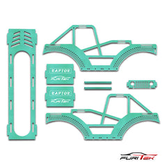 FURITEK Raptor Aluminum Frame Kit For SCX24 CRAWLERS - GREEN SEAFOAM - HeliDirect