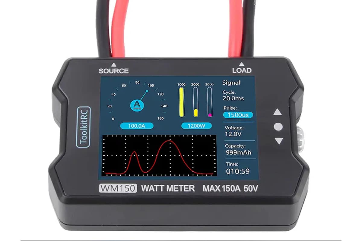 ToolkitRC WM150 Advanced Watt & Power Meter - HeliDirect