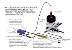 XGlow Pro Remote ON Switch And RPM Signal Pickup Assembly - HeliDirect