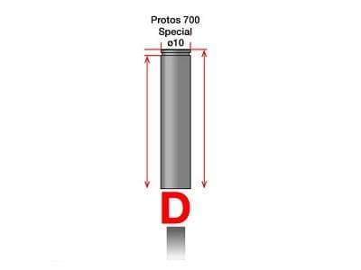 Xnova 4535 Shaft D (Protos 700) 10mm - HeliDirect