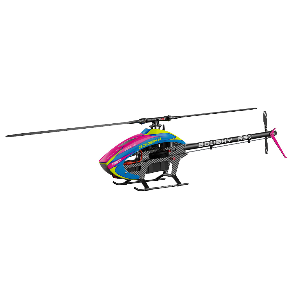Goo-sky Legend RS7 Helicopter Kit w/ AZ-700 Main Blade and 105 Tail Blade - Pink - HeliDirect